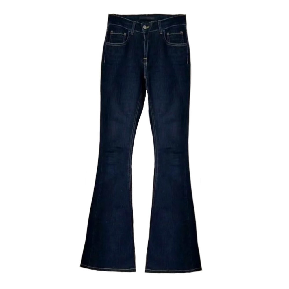 Victoria Beckham Dark Wash Bootcut High Rise Jeans, size 31
